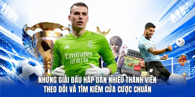 Những giải đấu hấp dẫn nhiều thành viên theo dõi và tìm kiếm cửa cược chuẩn